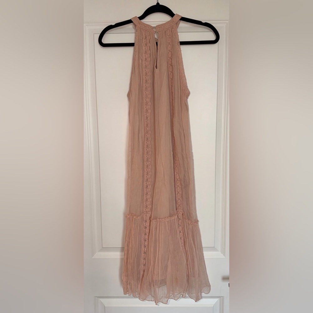 Sundance Sleeveless Lace Midi Dress in Blush Women’s Size Petite Medium - Picture 5 of 10